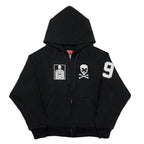 “RECOIL” VARSITY ZIP UP - BLACK