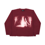 “XRAY" WAFFLE KNIT LONGSLEEVE RED