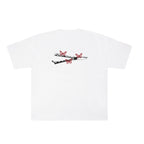 “DEVILS BUTTERFLY” HEAVY TEE WHITE/RED