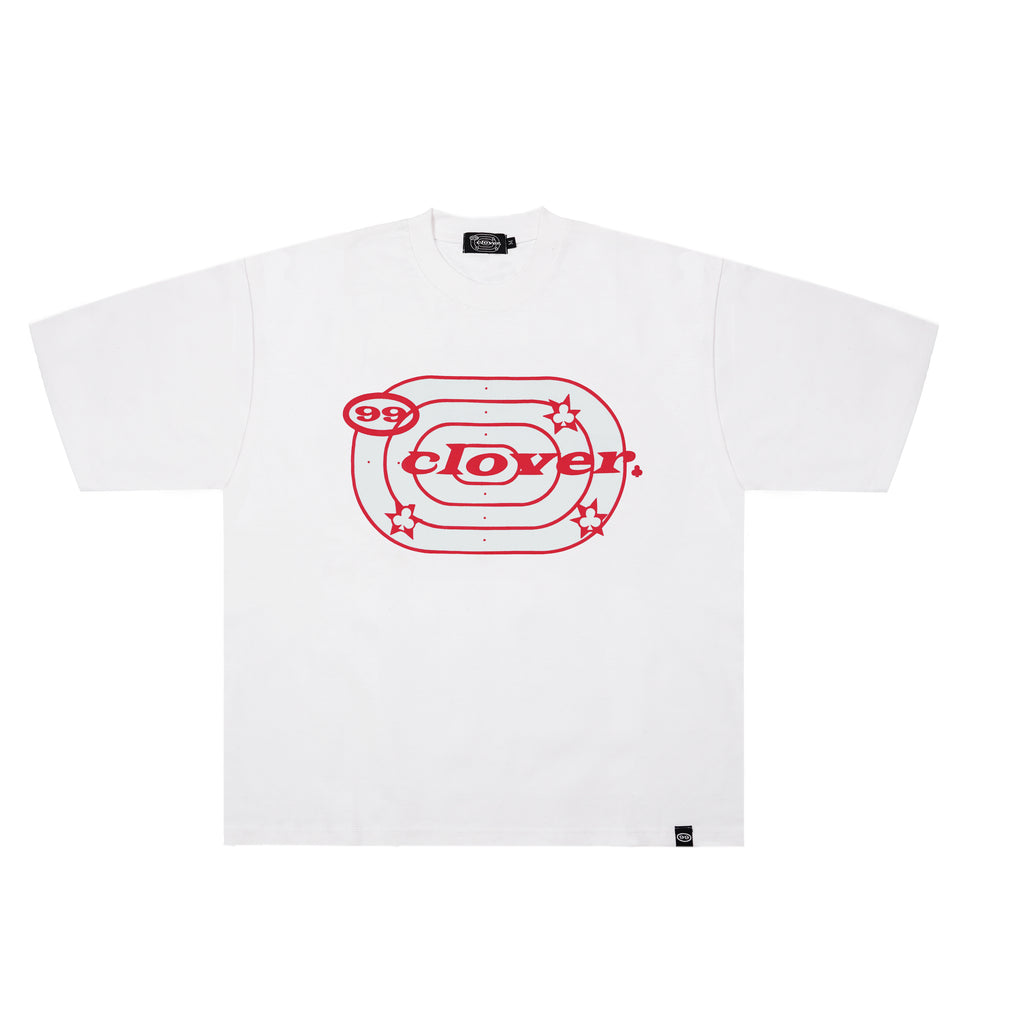 “DEVILS BUTTERFLY” HEAVY TEE WHITE/RED