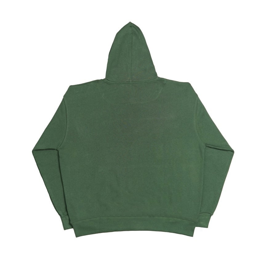 "CLOVER VISION" OVERSIZED HOODIE GREEN