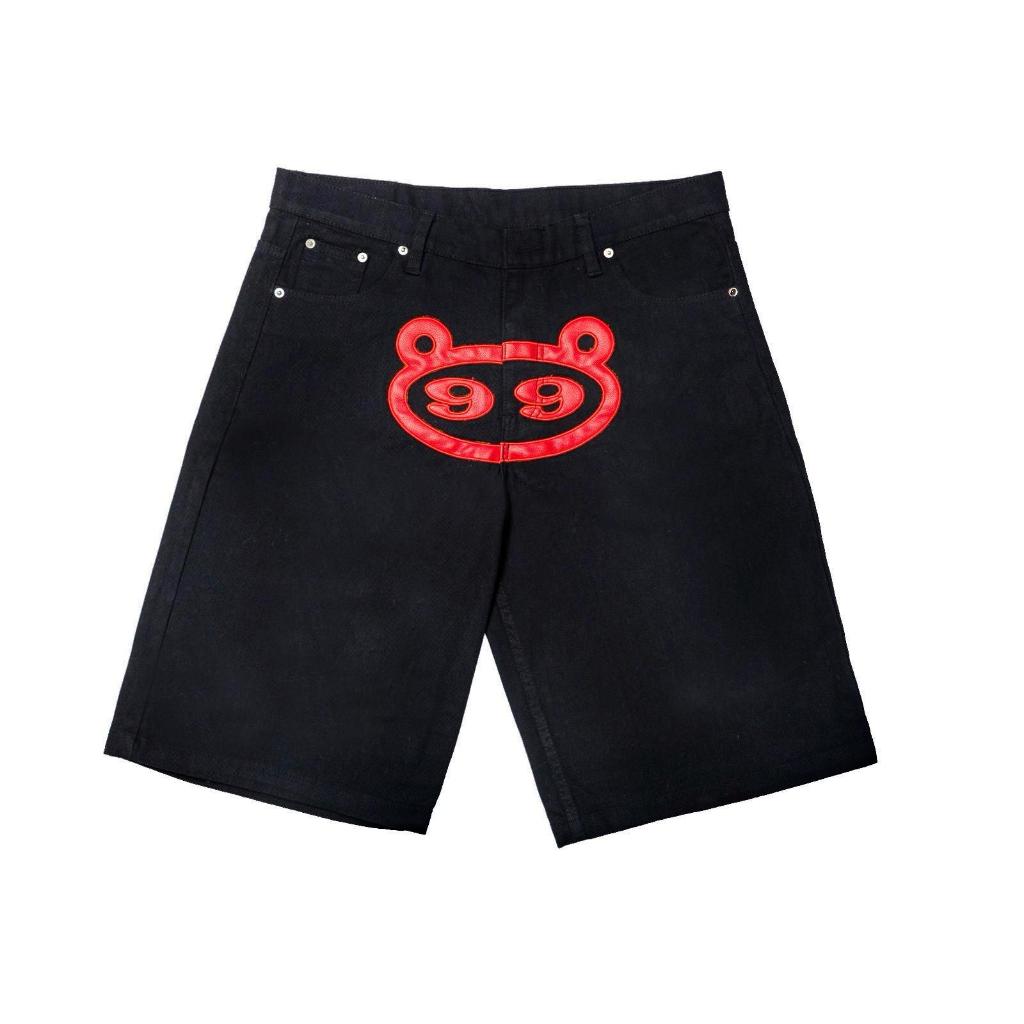 "CHOCO" JORTS BLACK/RED