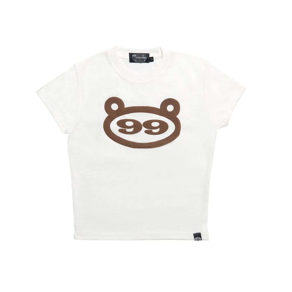 "CHOCO" BABY TEE WHITE