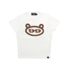 "CHOCO" BABY TEE WHITE