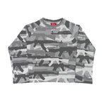 "C.A.M.O V2" WAFFLE-KNIT LONGSLEEVE (SNOW)