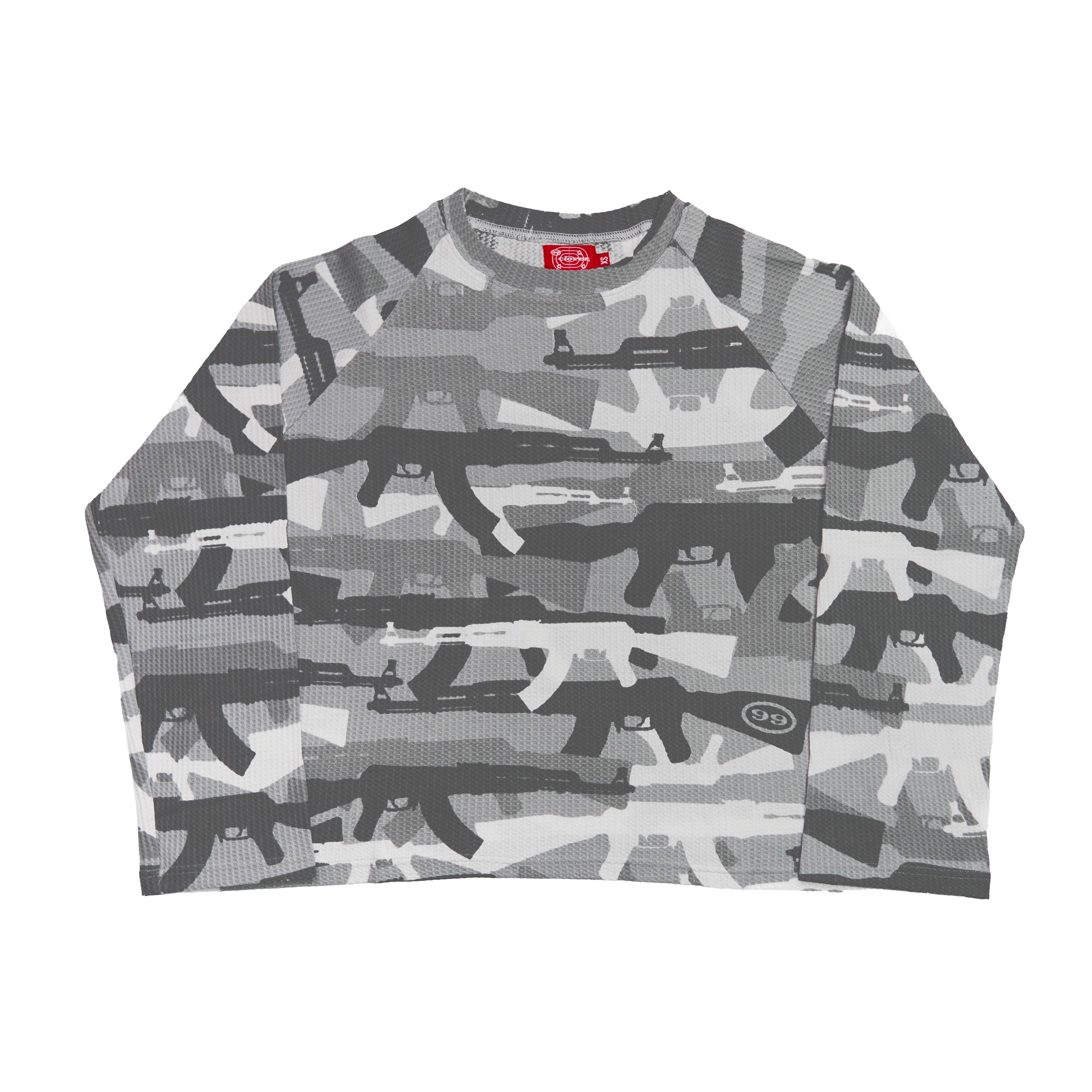 "C.A.M.O V2" WAFFLE-KNIT LONGSLEEVE (SNOW)