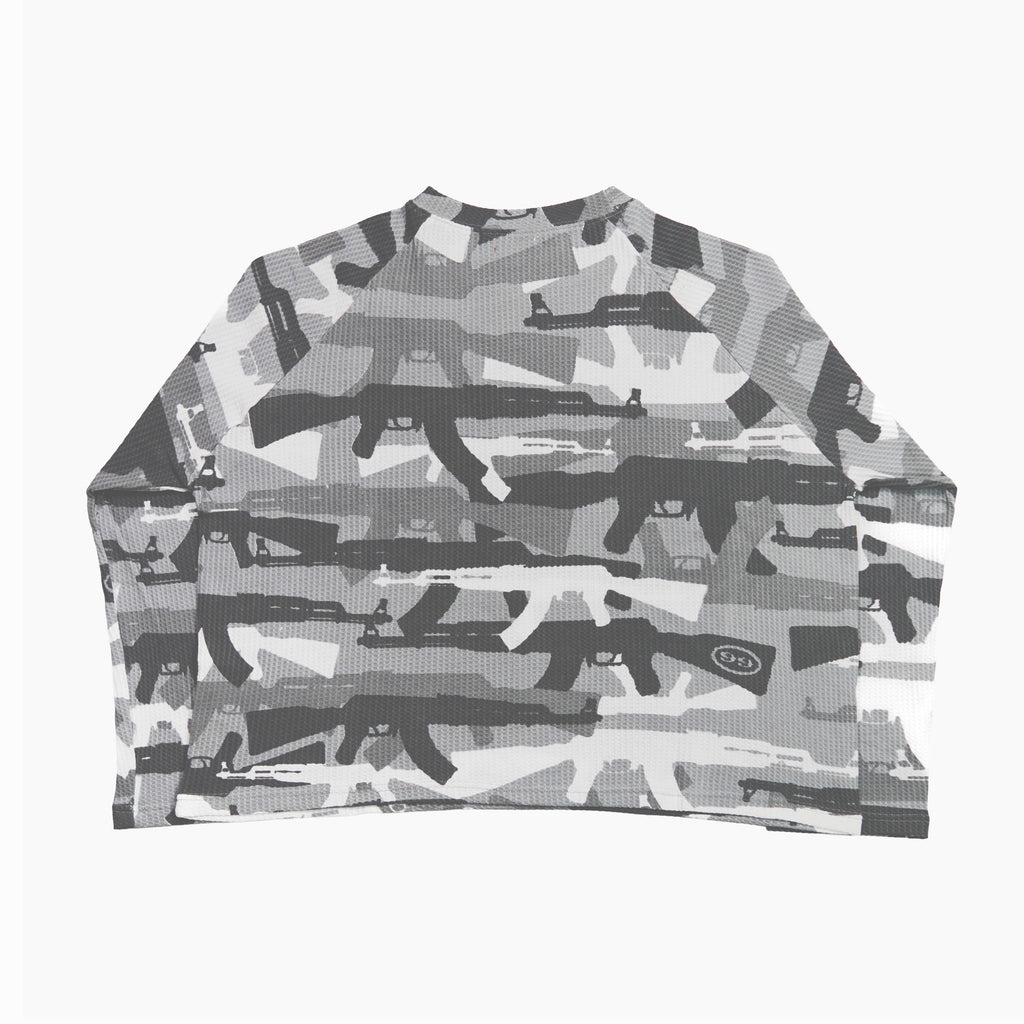 "C.A.M.O V2" WAFFLE-KNIT LONGSLEEVE (SNOW)