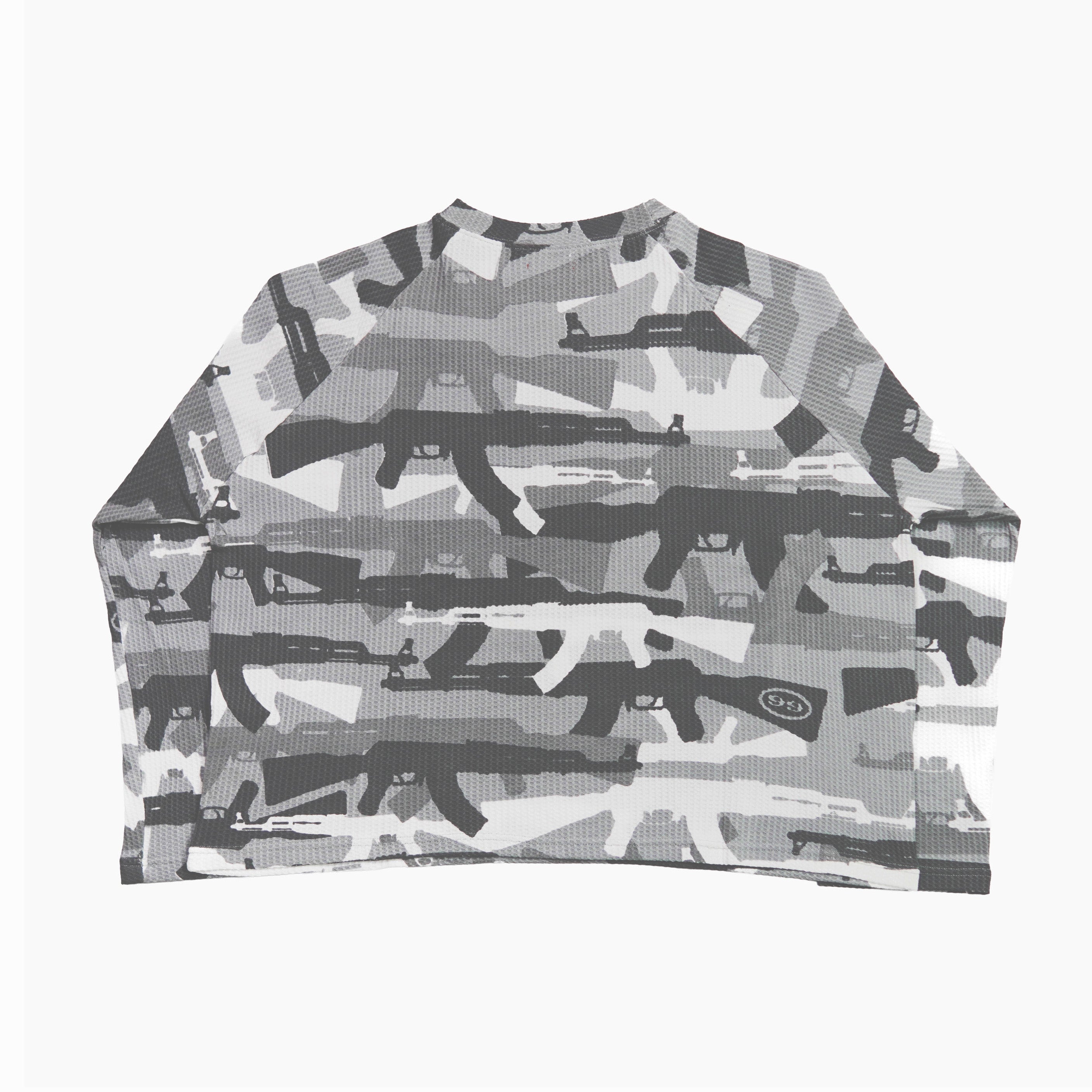 "C.A.M.O V2" WAFFLE-KNIT LONGSLEEVE (SNOW)