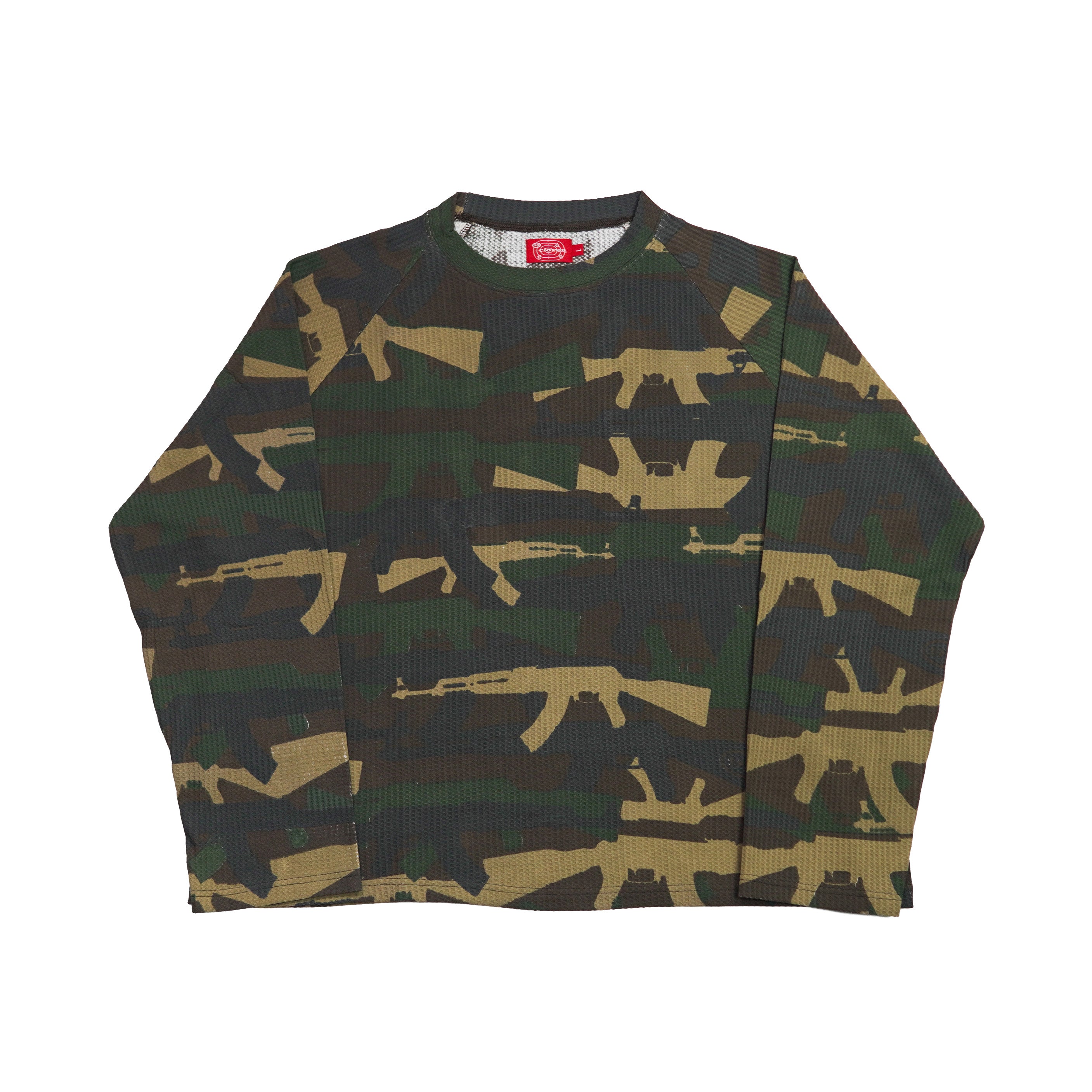 "C.A.M.O V2" WAFFLE-KNIT LONGSLEEVE (FOREST)