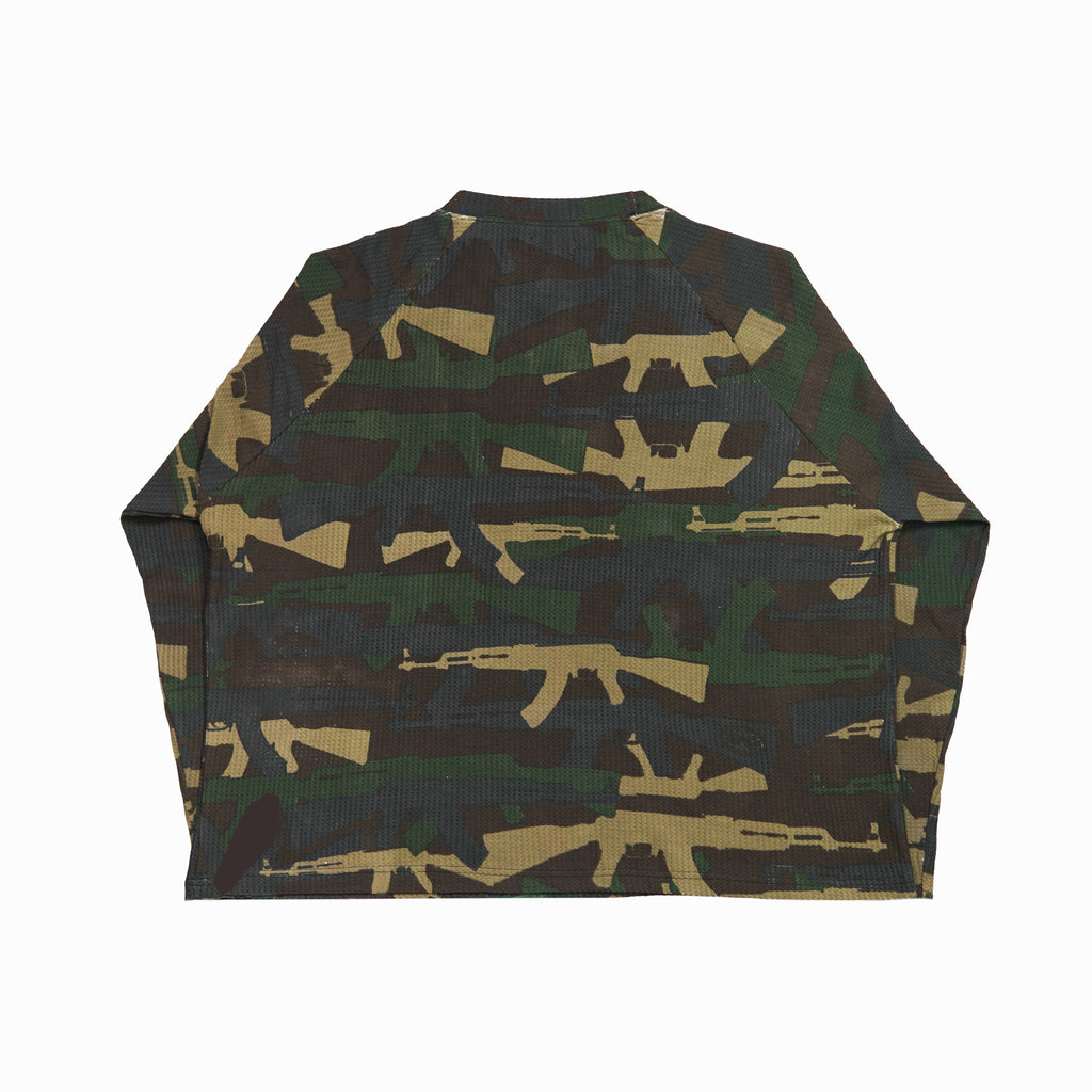 "C.A.M.O V2" WAFFLE-KNIT LONGSLEEVE (FOREST)