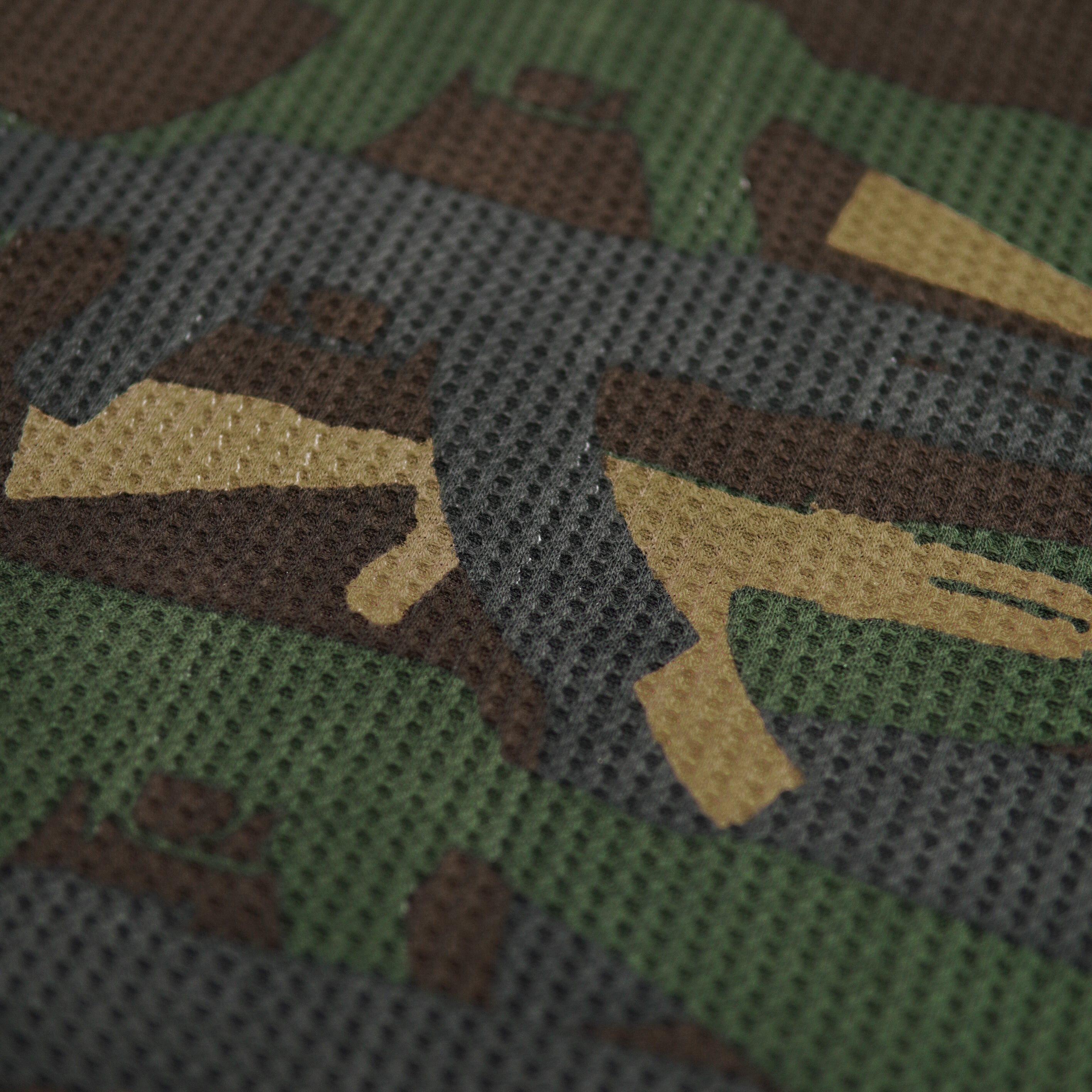 "C.A.M.O V2" WAFFLE-KNIT LONGSLEEVE (FOREST)