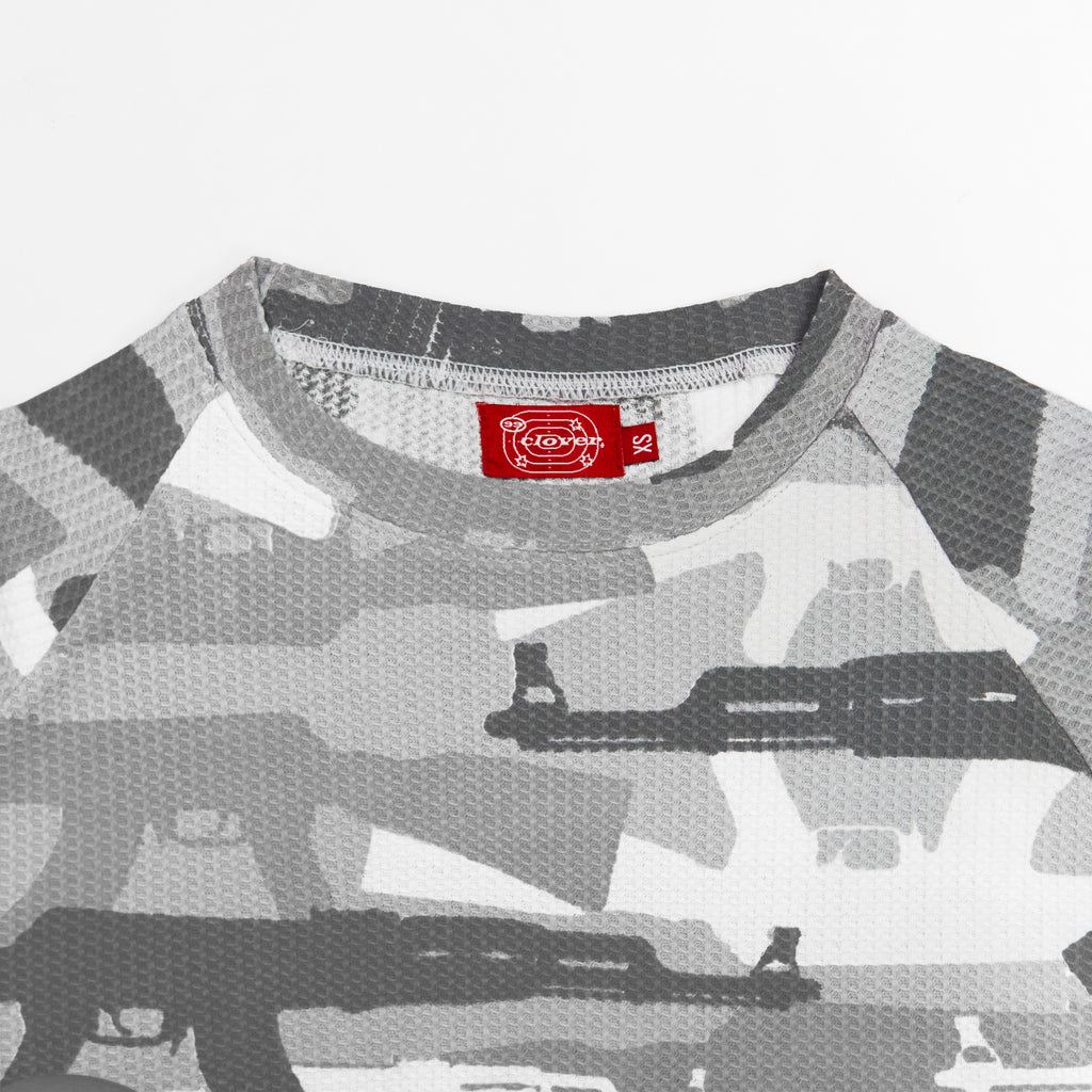 "C.A.M.O V2" WAFFLE-KNIT LONGSLEEVE (SNOW)