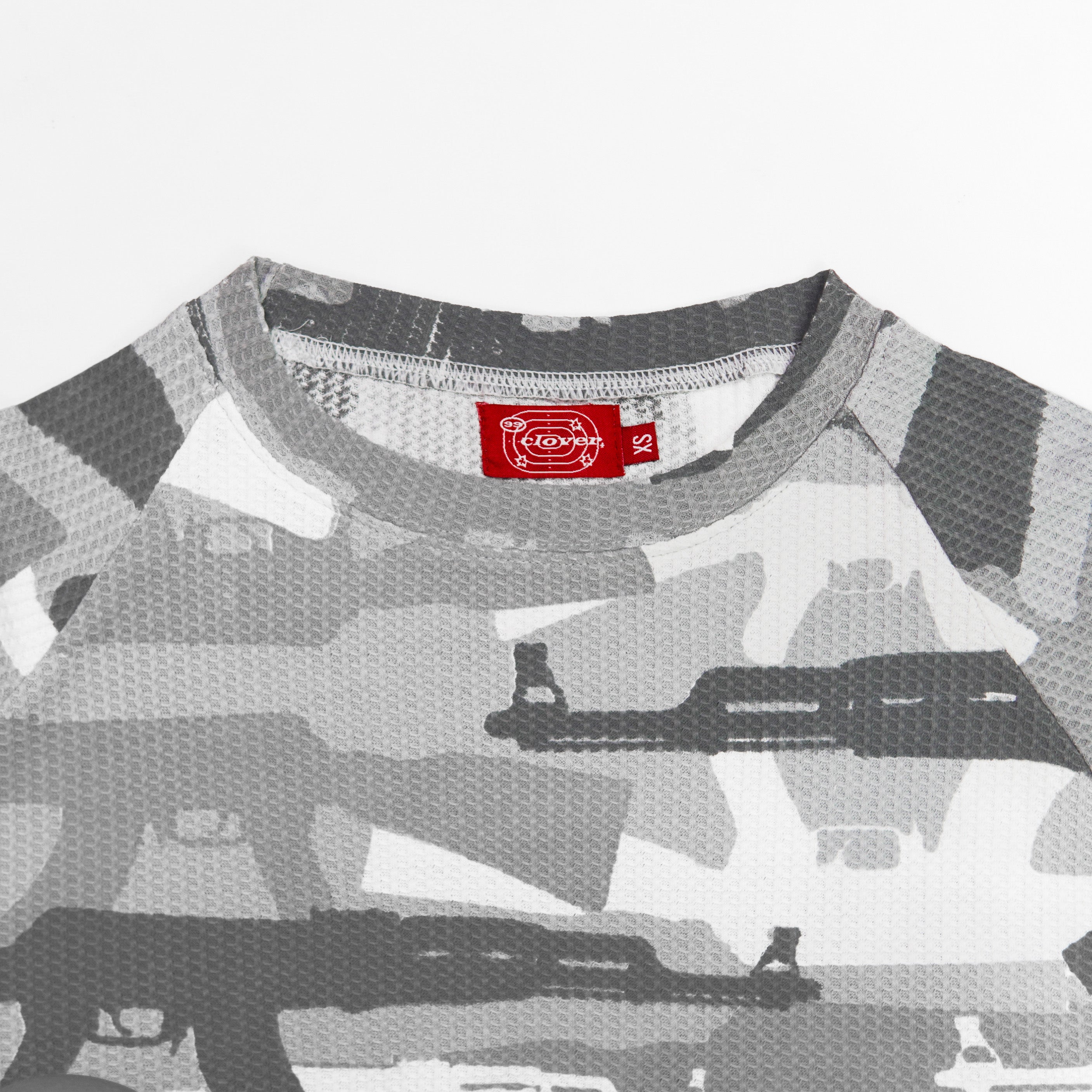 "C.A.M.O V2" WAFFLE-KNIT LONGSLEEVE (SNOW)